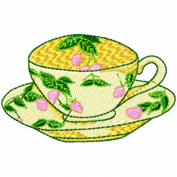 Mugs Embroidery Design 1